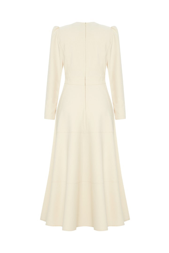 Bisiklet Yaka Regular Elbise