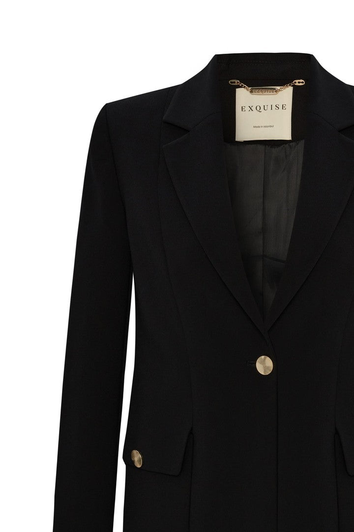 Tek Düğmeli Blazer Ceket