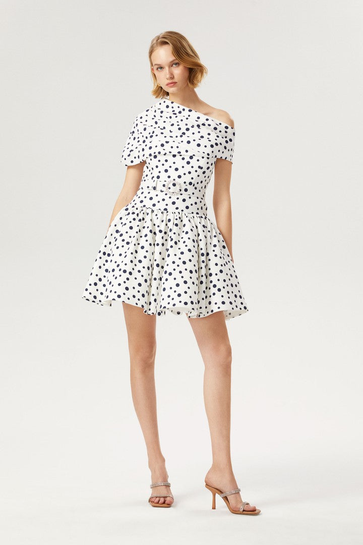 Tek Omuz Mini Elbise