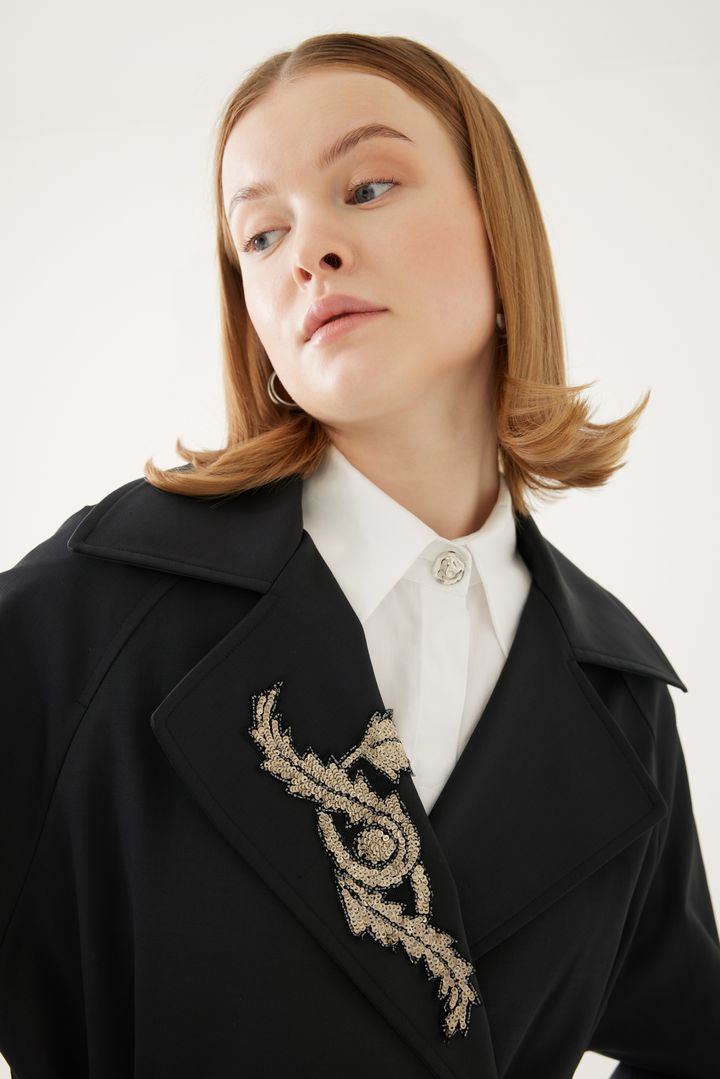 Kruvaze Yaka Regular Trençkot