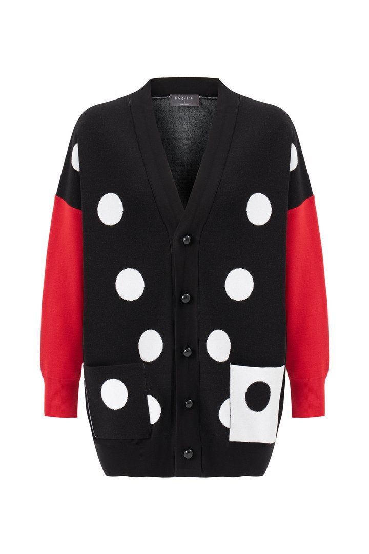 Desenli Triko Hırka