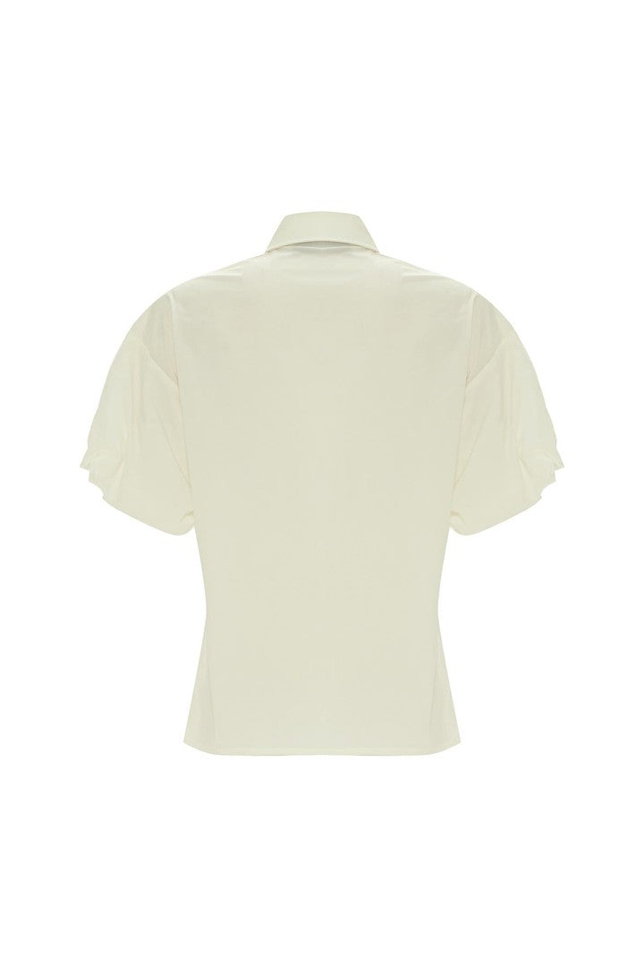 Balık Desenli Taşlı Gömlek