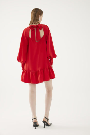 Kırmızı Midi Elbise