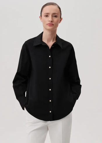 Düğme Detaylı Regular Pamuklu Gömlek