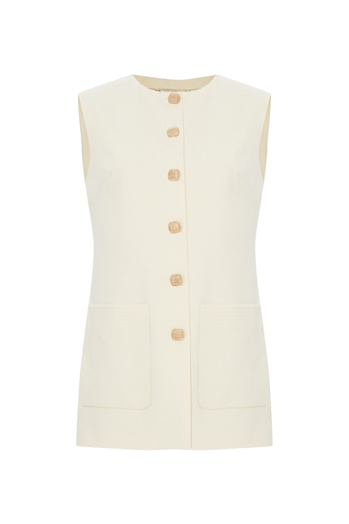 Cepli Düğme Detaylı Regular Yelek