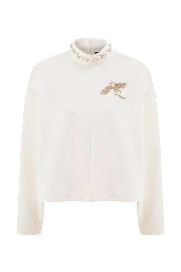 İşleme Detaylı Sweatshırt