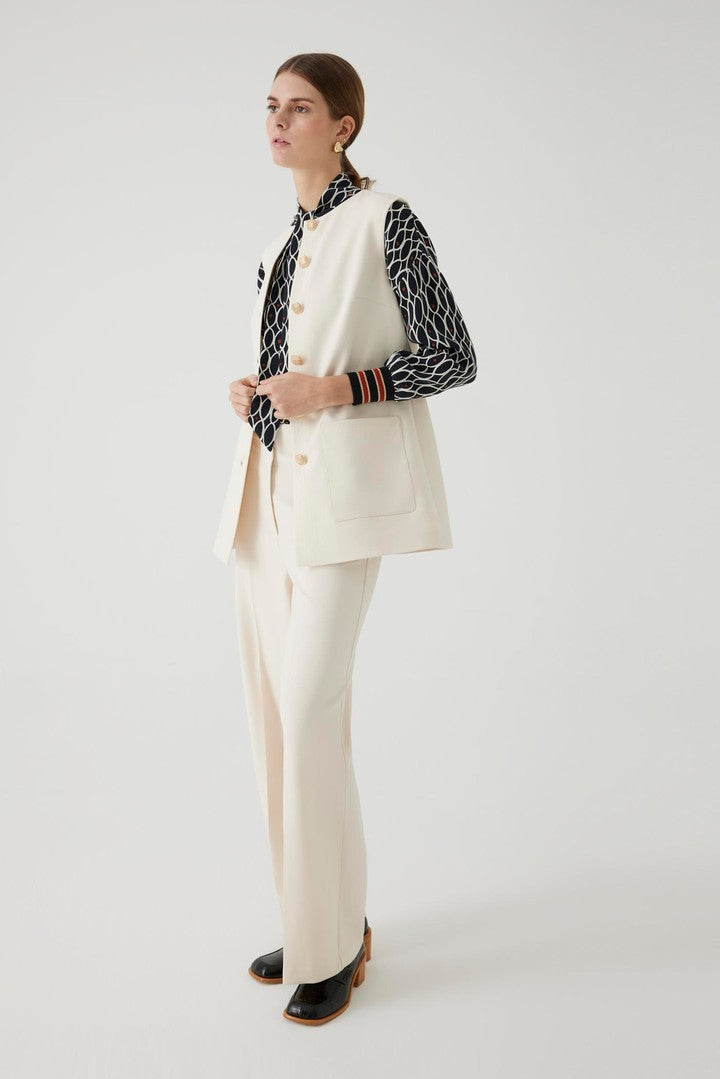 Cepli Düğme Detaylı Regular Yelek