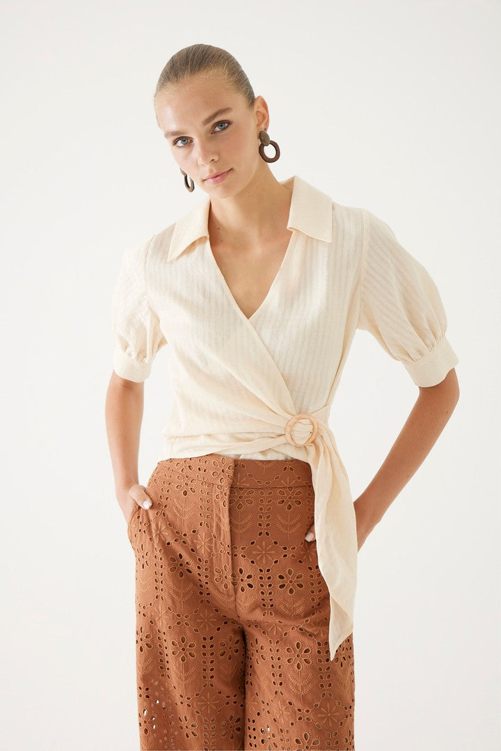 Bağlamalı Regular Bluz