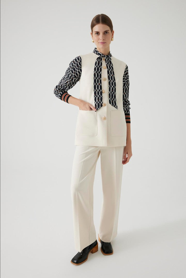 Cepli Düğme Detaylı Regular Yelek