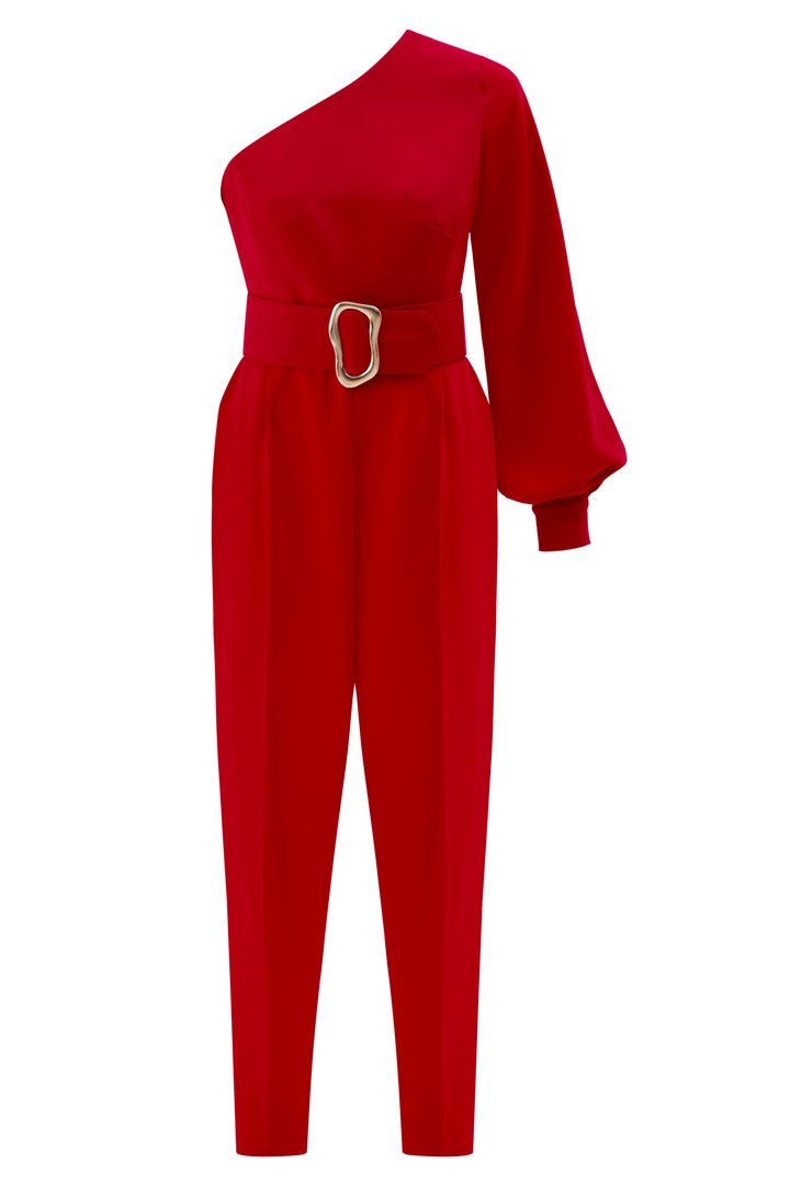 Tek Omuzlu Kemerli Tulum