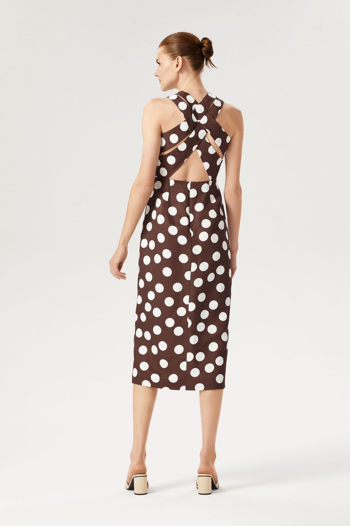 Bisiklet Yaka Kolsuz Elbise