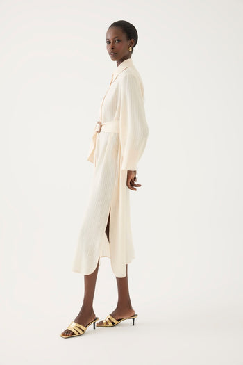 Yandan Yırtmaçlı Gömlek Elbise