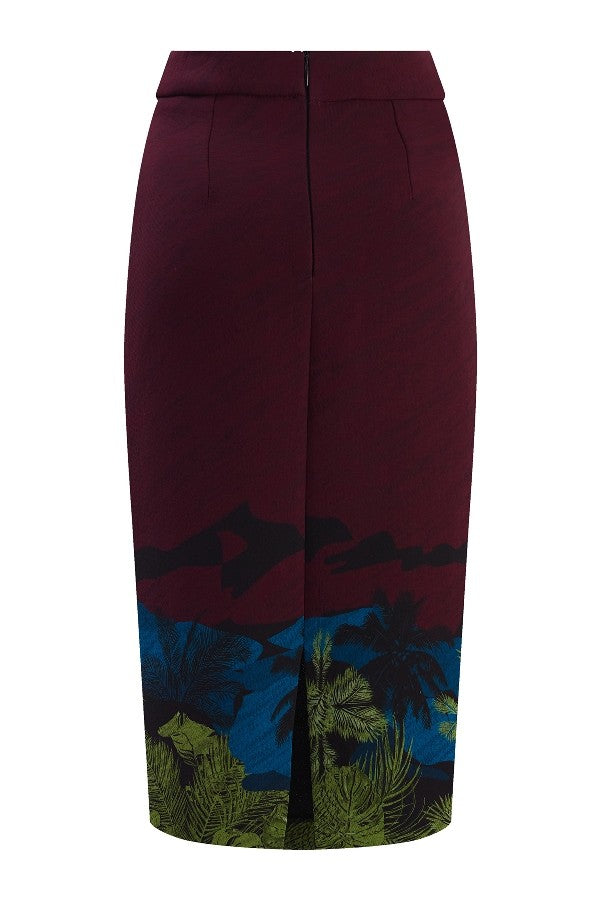 Renkli Yüksek Bel Etek