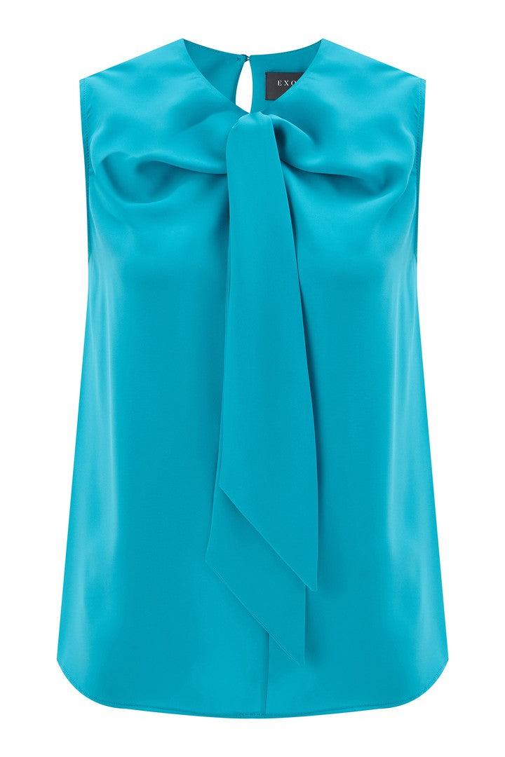 Bağlamalı Dik Yaka Bluz