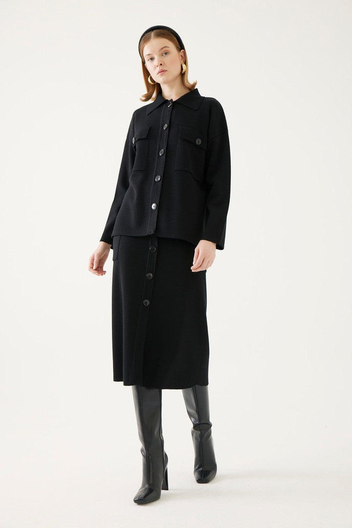 Yama Cepli Triko Hırka