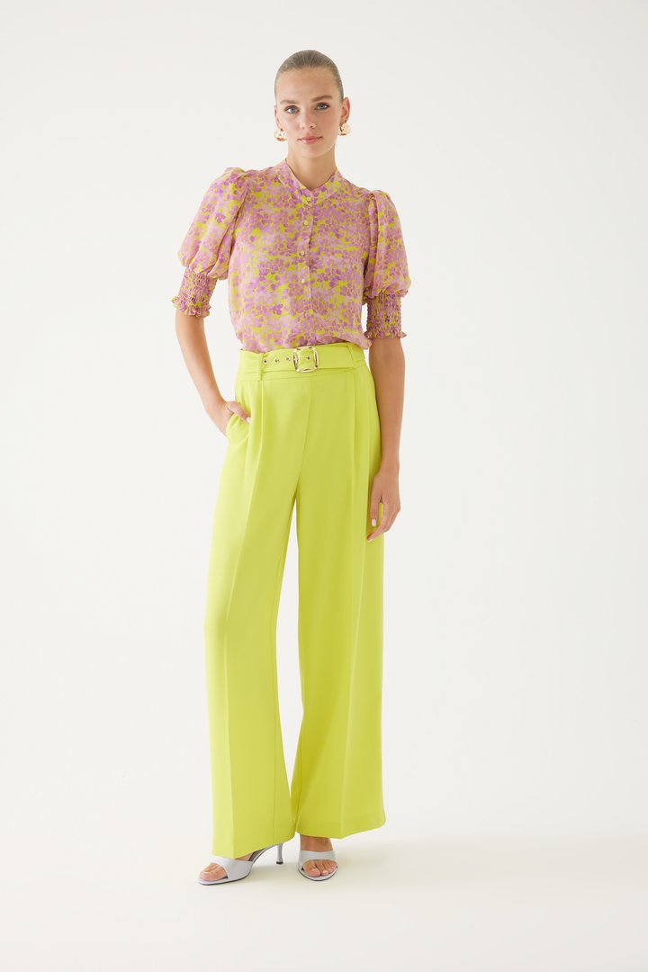 Balon Kol Renkli Gömlek