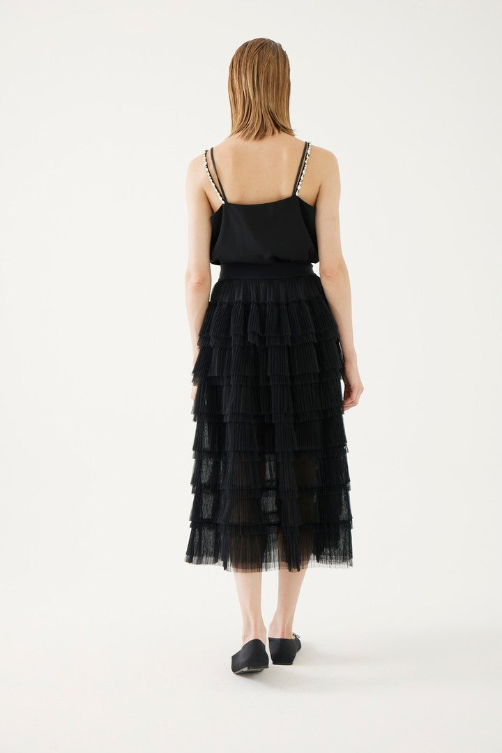 Siyah Tül Tütü Etek