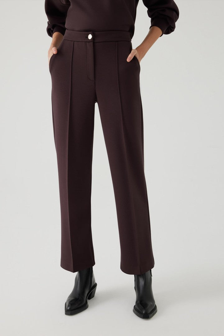 Düz Kesim Regular Kahverengi Pantolon