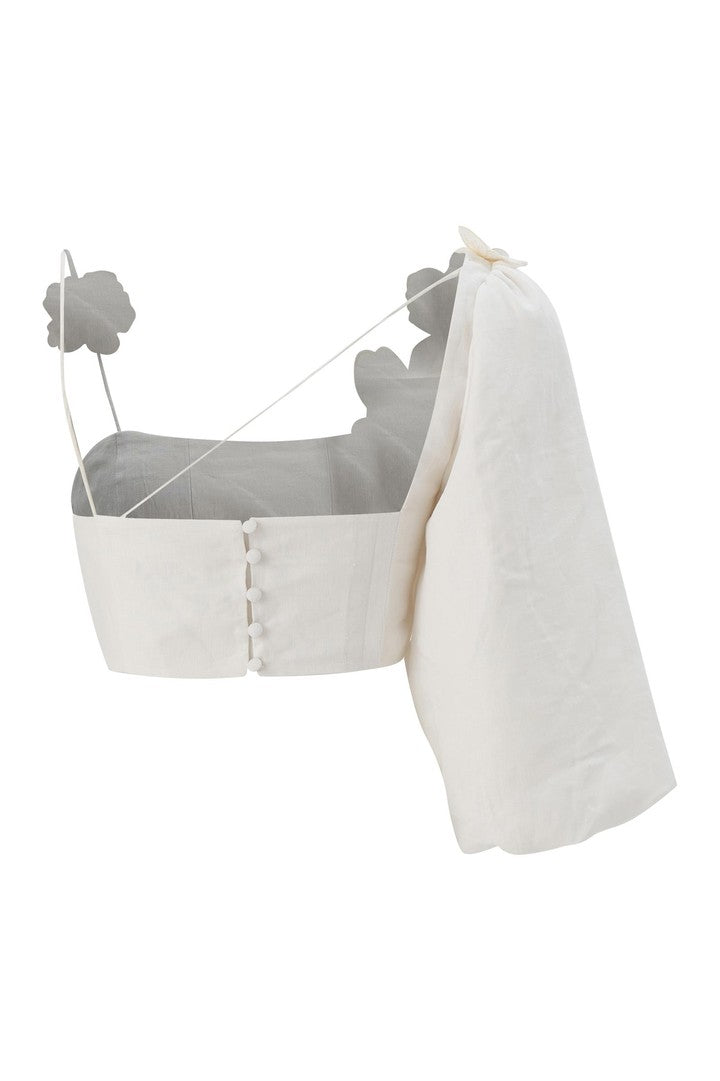 Tek Omuzlu Keten Top