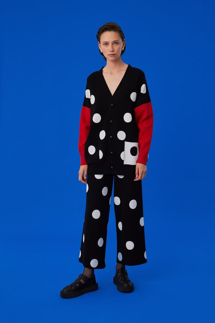 Desenli Triko Hırka