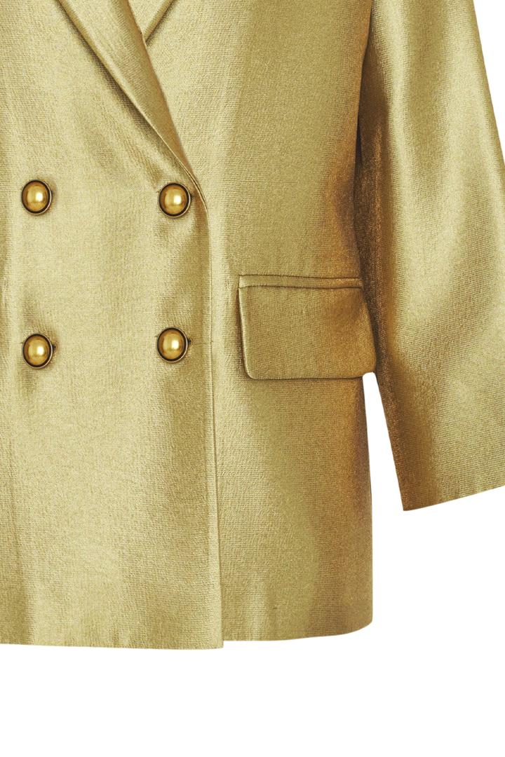 Kruvaze Oversize Gold Blazer