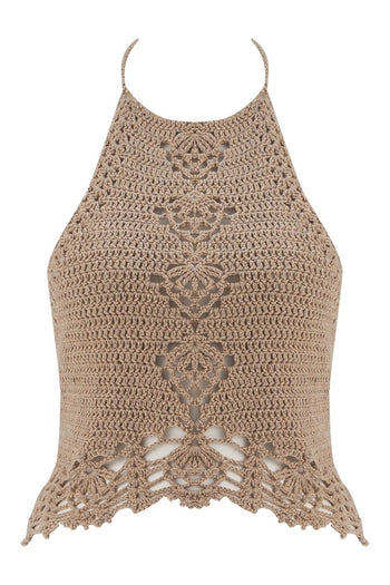 El Örgüsü Halter Yaka Top
