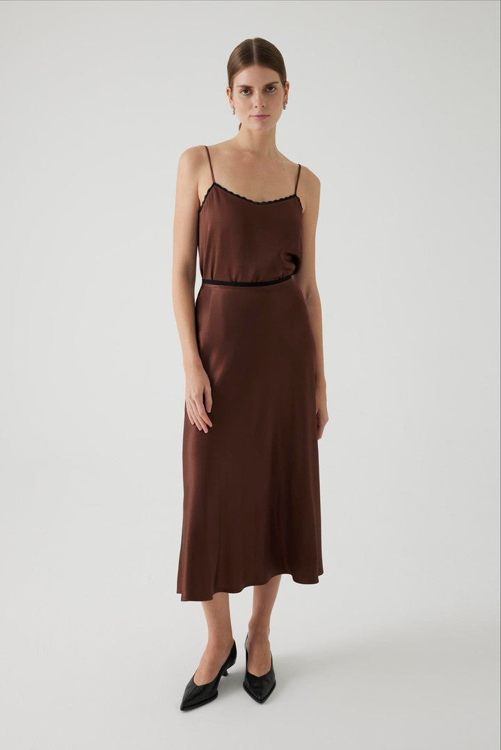 Saten Midi Regular Etek