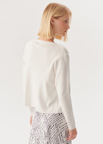 Ekru Regular Triko Hırka