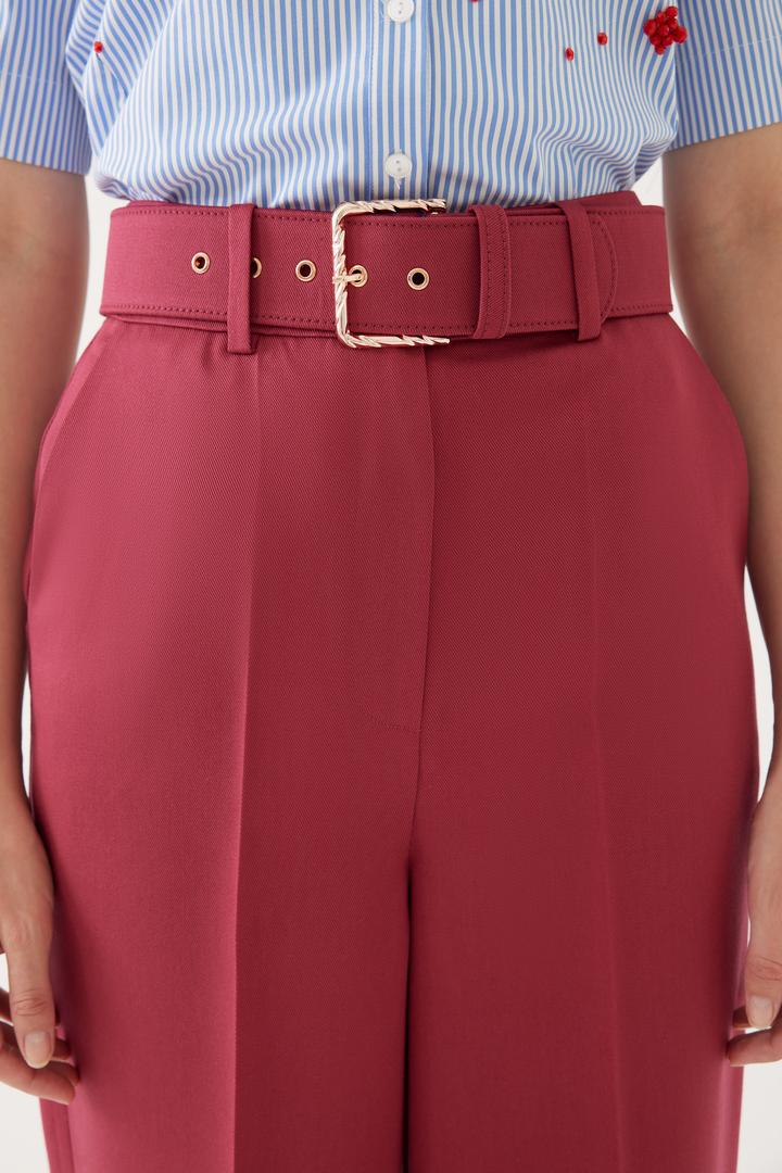Geniş Paça Regular Yüksek Bel Pantolon