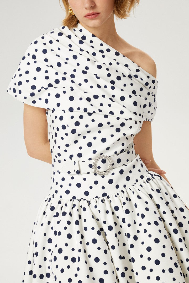 Tek Omuz Mini Elbise