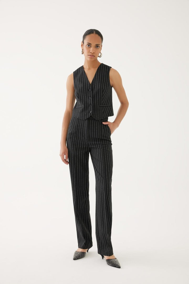 Çizgili Cepken Yelek