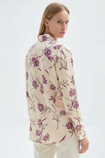 Çiçekli Uzun Gömlek