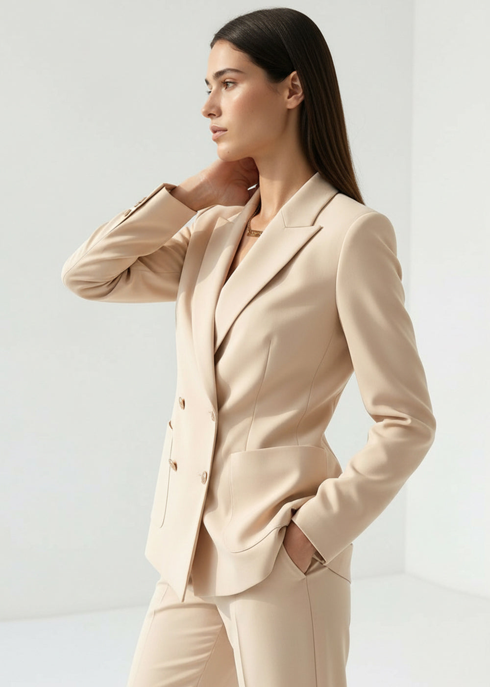 Çift Düğmeli Dokuma Regular Blazer Ceket