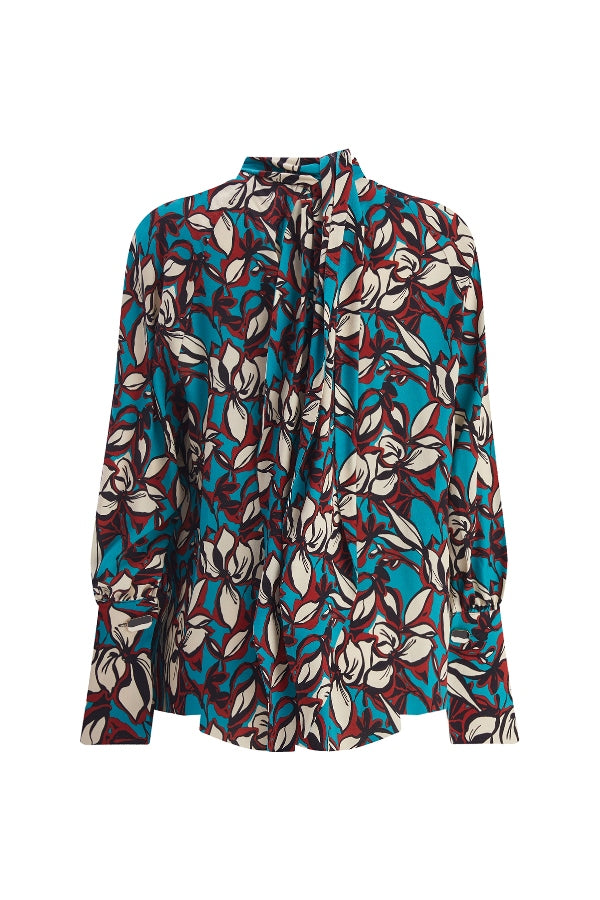 Bağlama Detaylı Dökümlü Bluz