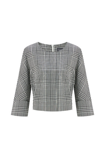 Desenli Uzun Kol Bluz