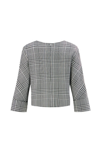 Desenli Uzun Kol Bluz