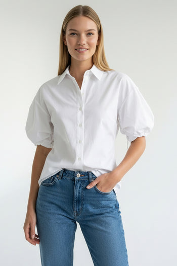 Ayarlanabilir Kol Detaylı Regular Gömlek