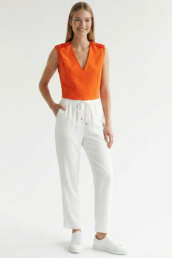 Bağcık Detaylı Regular Pantolon