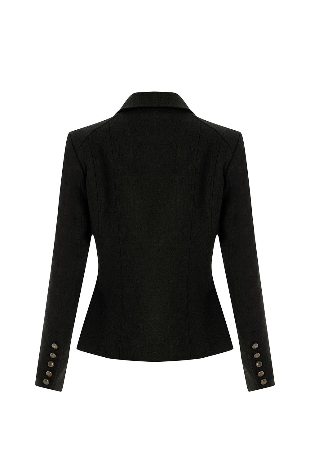 Kapak Cepli Astarlı Slim Fit Gri Ceket