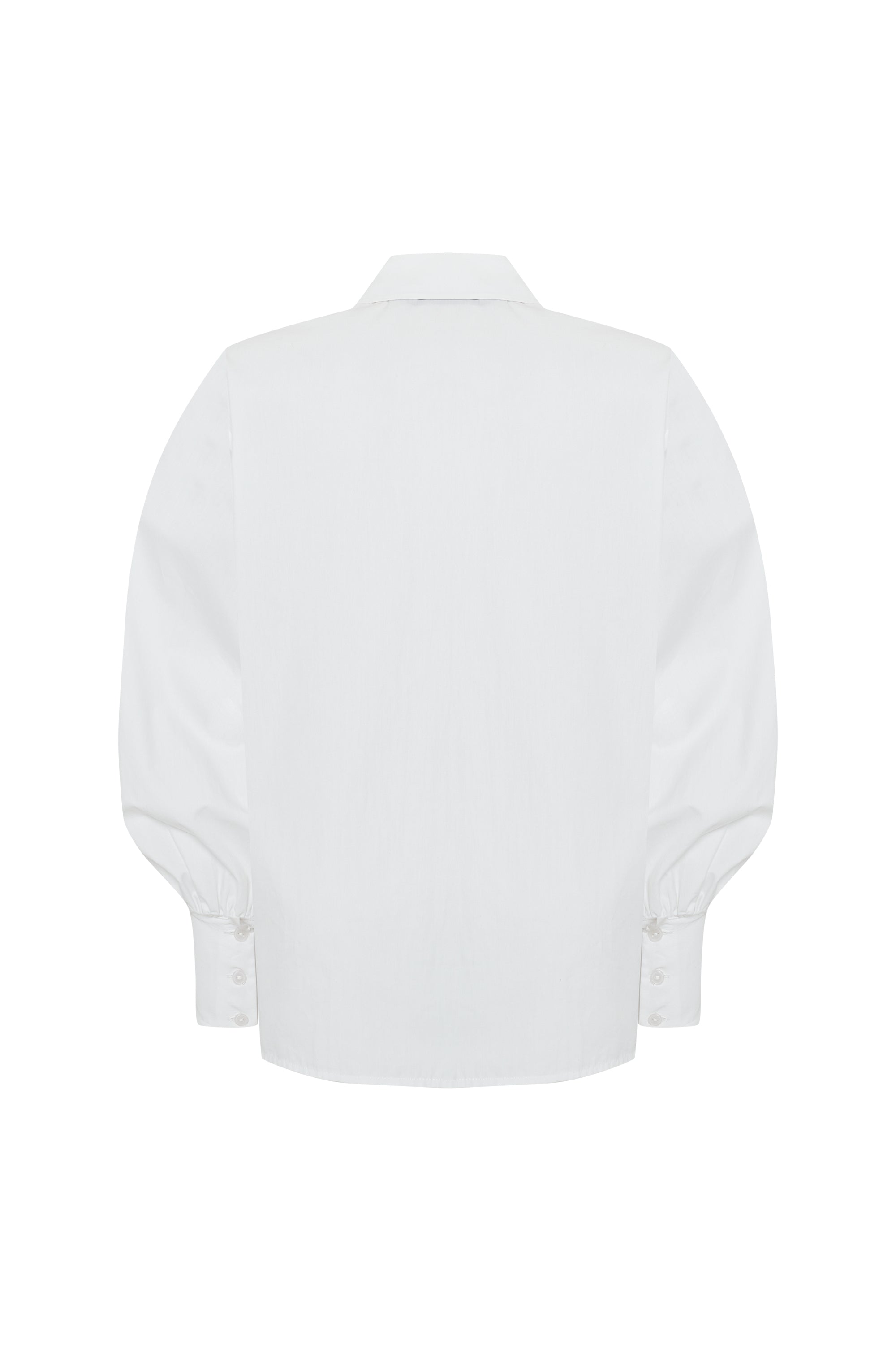 Çiçek Dikiş Detaylı Pamuk Regular Kemik Gömlek