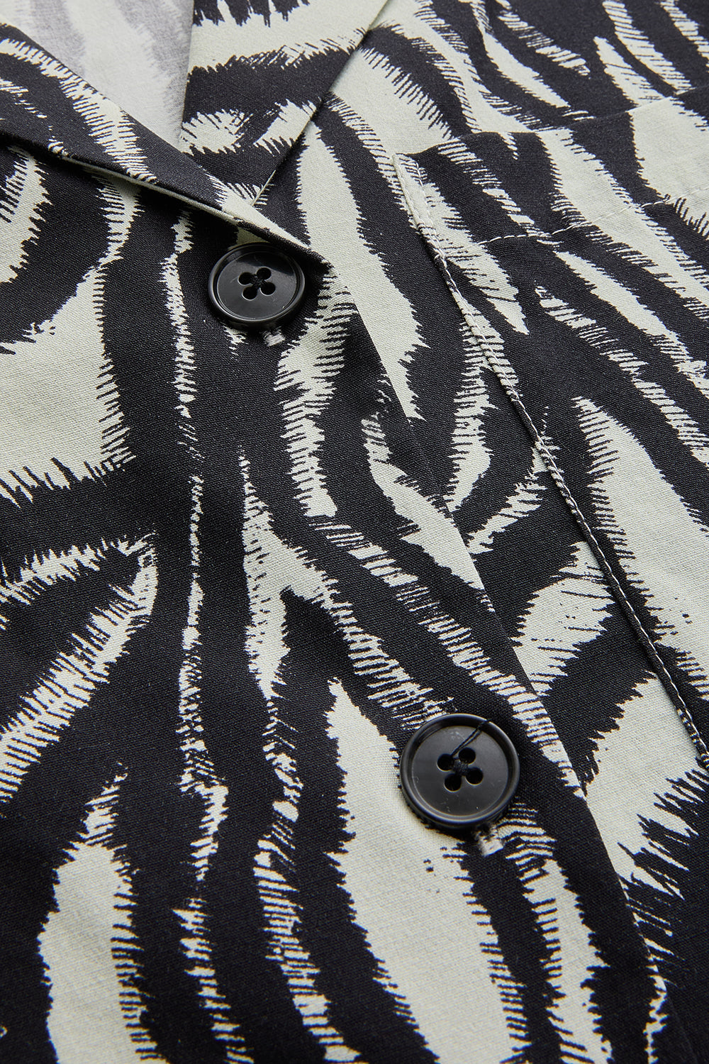 Zebra Desenli Pamuklu Regular Gömlek