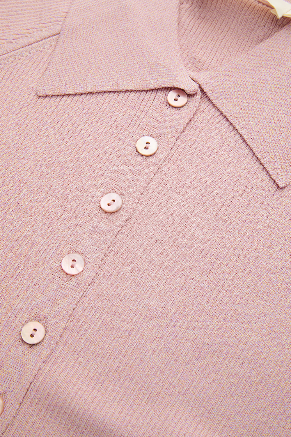 Reglan Kol Yakalı Slim Fit Pembe Triko Hırka