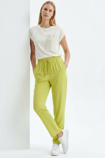 Bağcık Detaylı Regular Pantolon