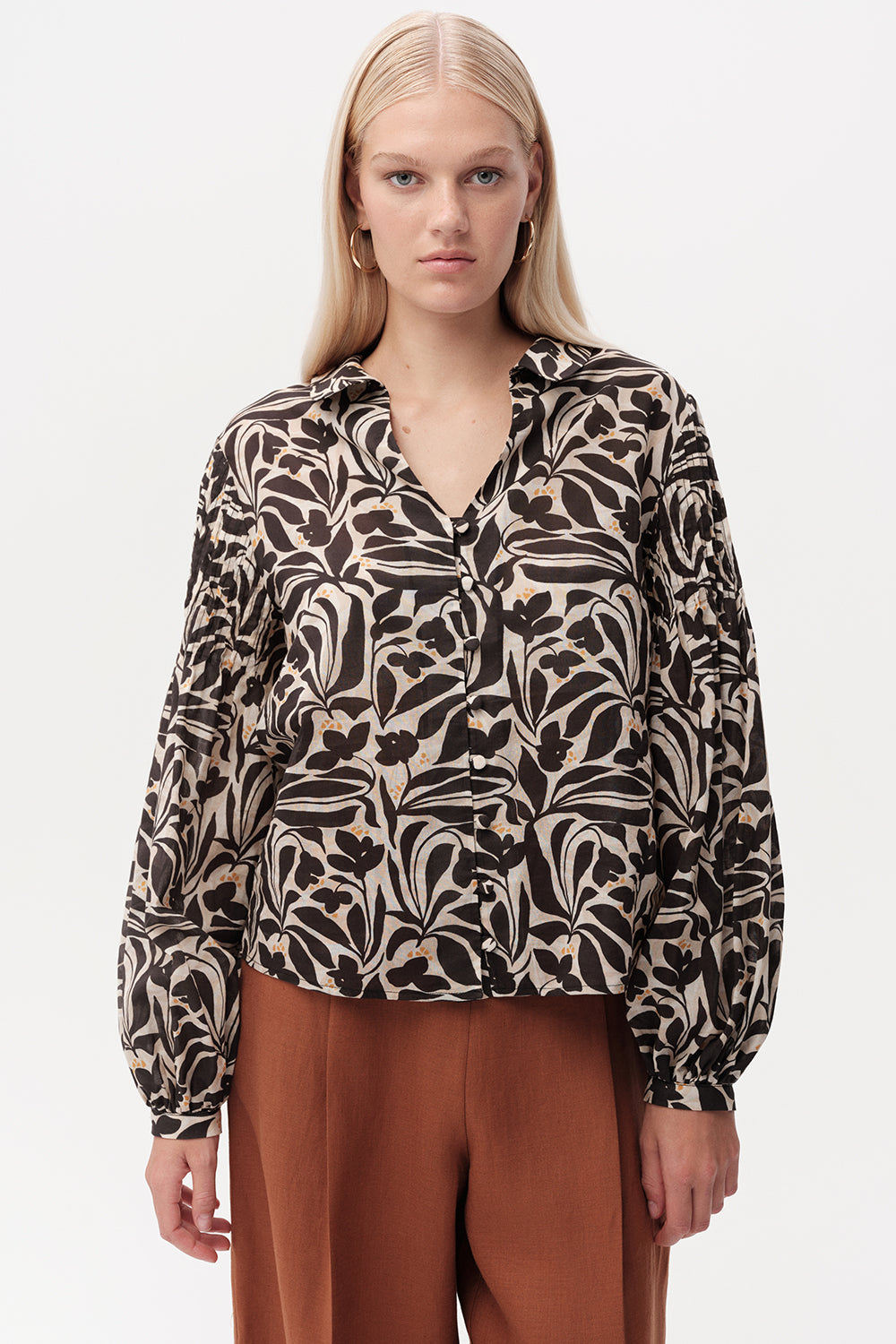 Gömlek Yaka Düğmeli Uzun Kollu Regular Çok Renkli Gömlek