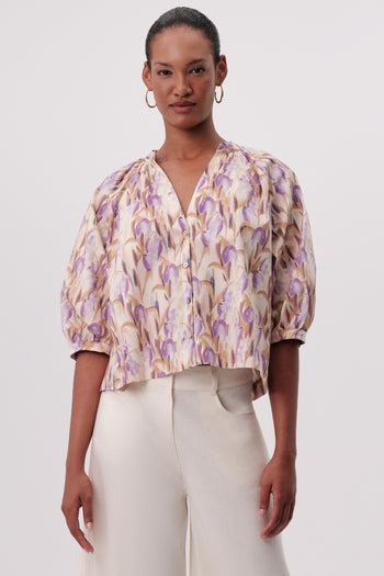 V Yaka Kısa Kol Düğmeli Regular Çok Renkli Gömlek