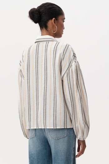 Gömlek Yaka Uzun Kollu Düğmeli Regular Çok Renkli Gömlek