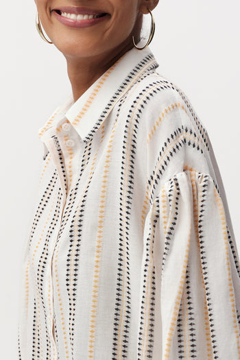 Gömlek Yaka Uzun Kollu Düğmeli Regular Çok Renkli Gömlek