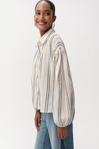 Gömlek Yaka Uzun Kollu Düğmeli Regular Çok Renkli Gömlek