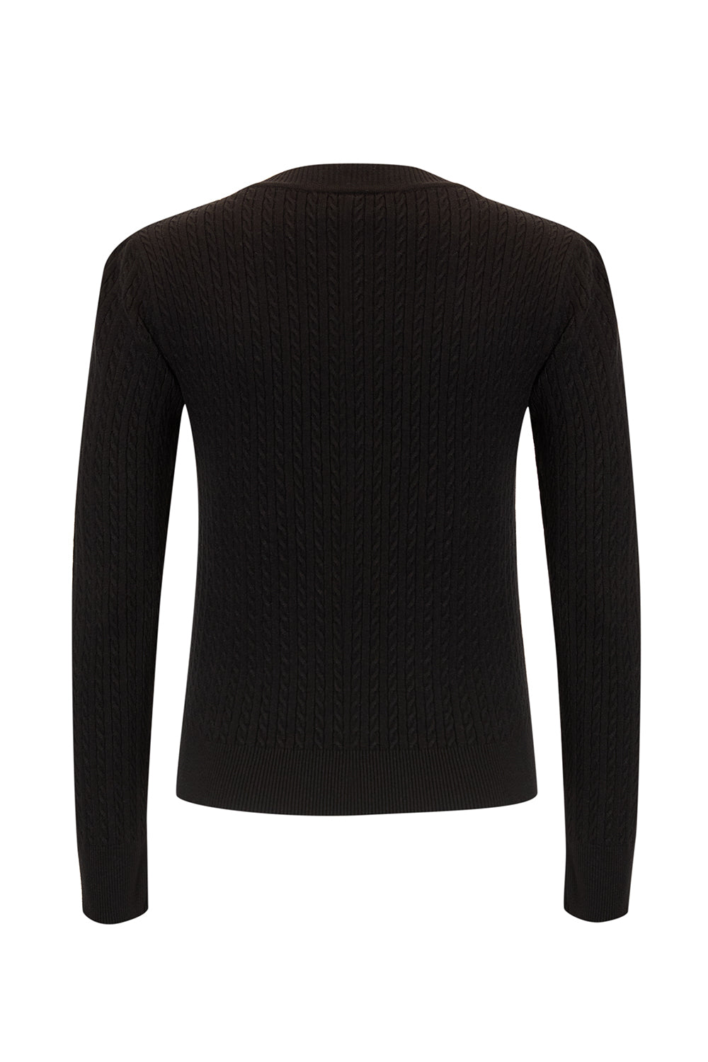 Uzun Kollu Bisiklet Yaka Çiçek İşlemeleri Triko Kazak