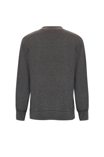 Desenli Taş İşlemeli Regular Uzun Kol Sweatshirt